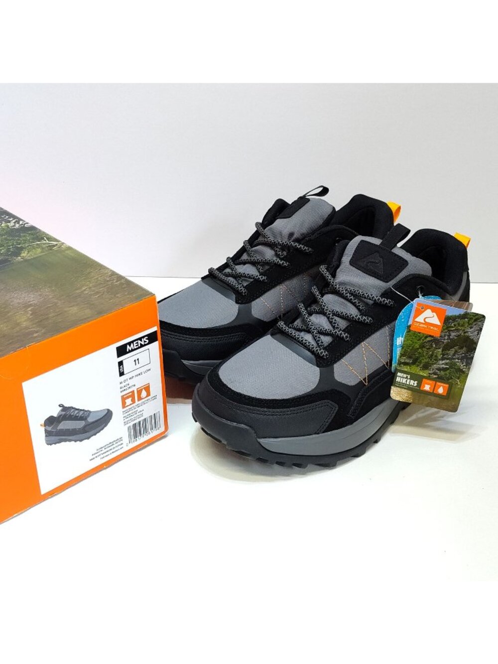Ozark Trail Waterproof Hiker Low-Top Men Size 11 Leather Upper Outdoor Trail NIB